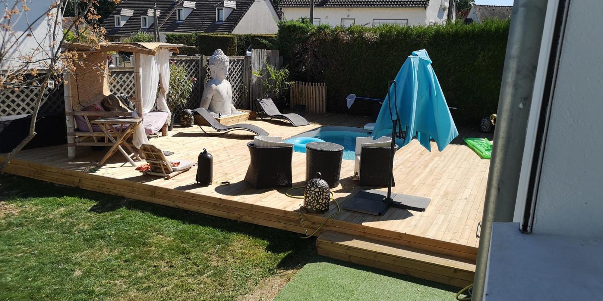 La Serenite Balinaise, Chambre Et Sdb Privee, Jardin , Piscine Et Jacuzzi En Saison, Pres De Chantilly, Parc Asterix Et Cdg Et Paris En 20' Orry-La-Ville ภายนอก รูปภาพ