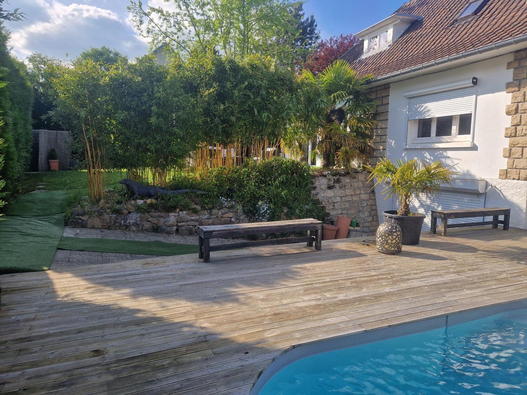 La Serenite Balinaise, Chambre Et Sdb Privee, Jardin , Piscine Et Jacuzzi En Saison, Pres De Chantilly, Parc Asterix Et Cdg Et Paris En 20' Orry-La-Ville ภายนอก รูปภาพ